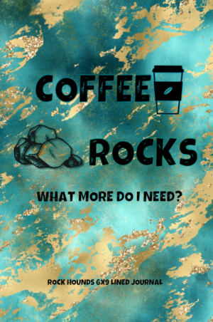 rock hound turquoise 6x9" lined journal for women, men, teens, children