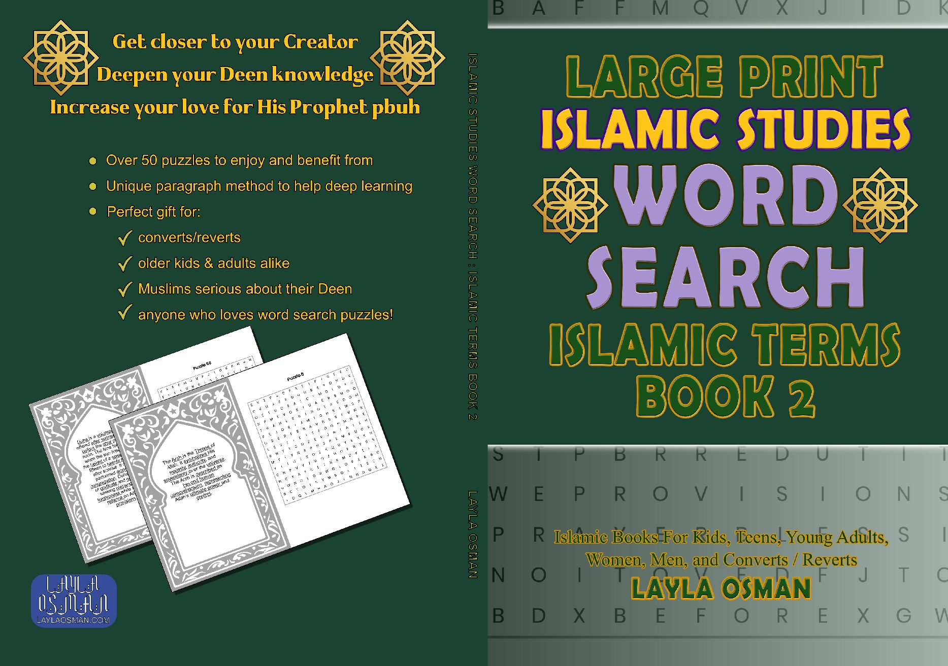 Islamic Studies Word Search Book 2 Islamic Terms: For Muslim Kids, Teens, Young Adults, Women, Men and Converts Reverts