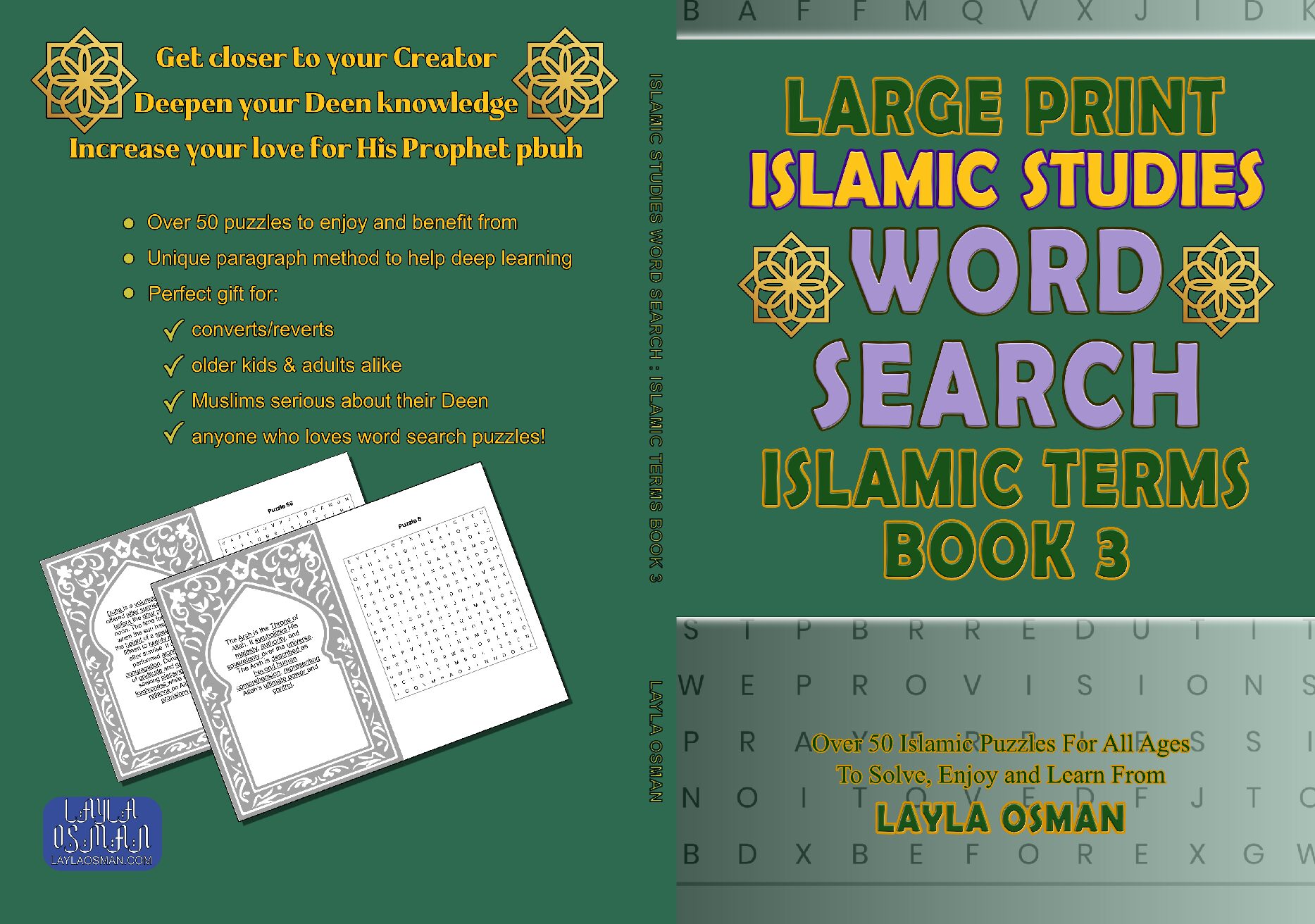 Islamic Studies Word Search Book 3 Islamic Terms Large Print: Over 50 Islamic Puzzle For All Ages To Solve Enjoy and Learn From