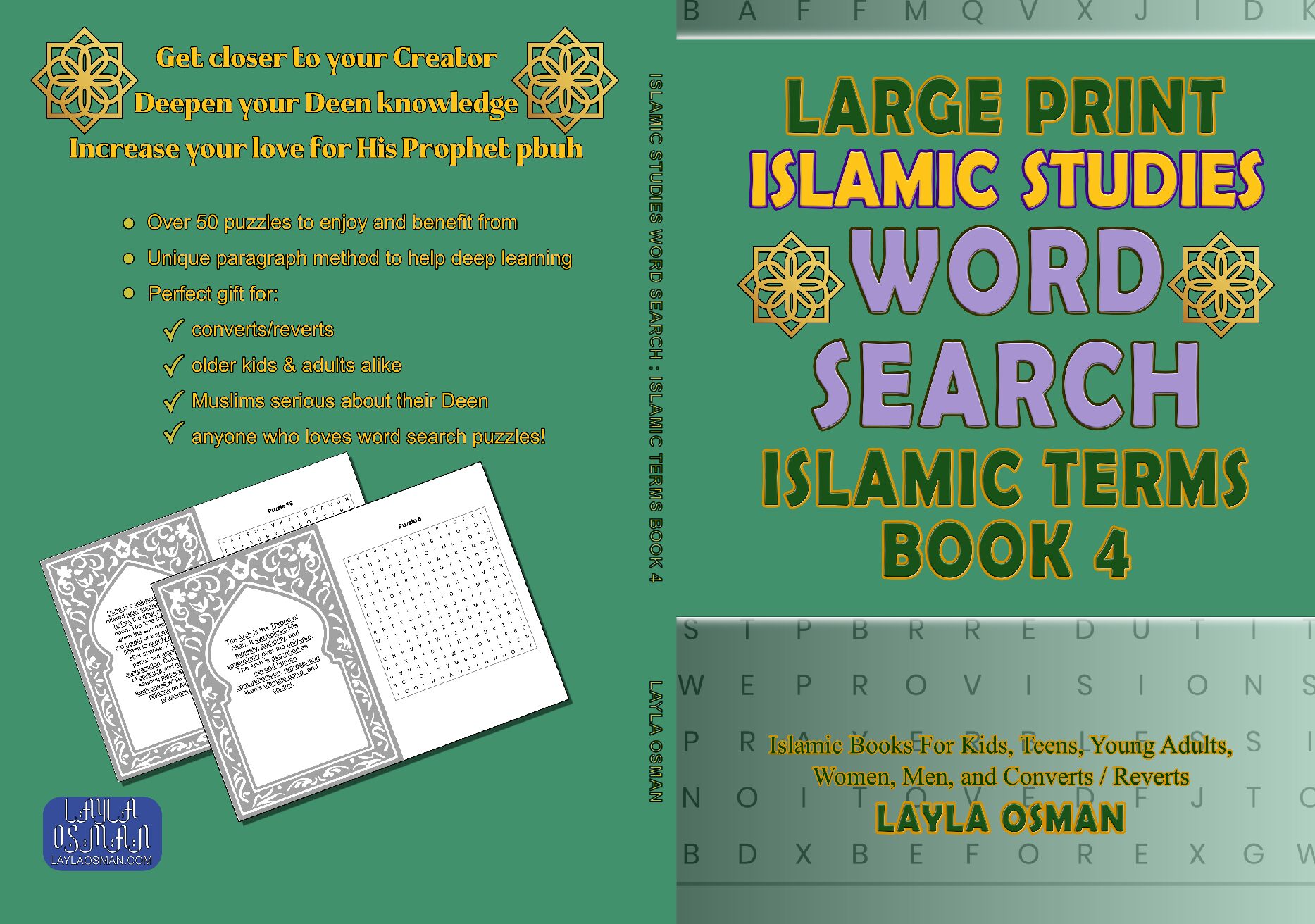 Islamic Studies Word Search Book 4 Islamic Terms: Themed Large Print Puzzles for Enjoyment and Education