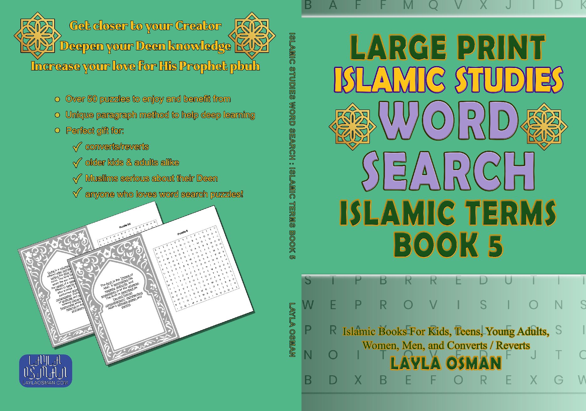 Islamic Studies Word Search Book 5 Islamic Terms: Large Print Cosy Themed Puzzles For Seniors, Adults, Teens and Children