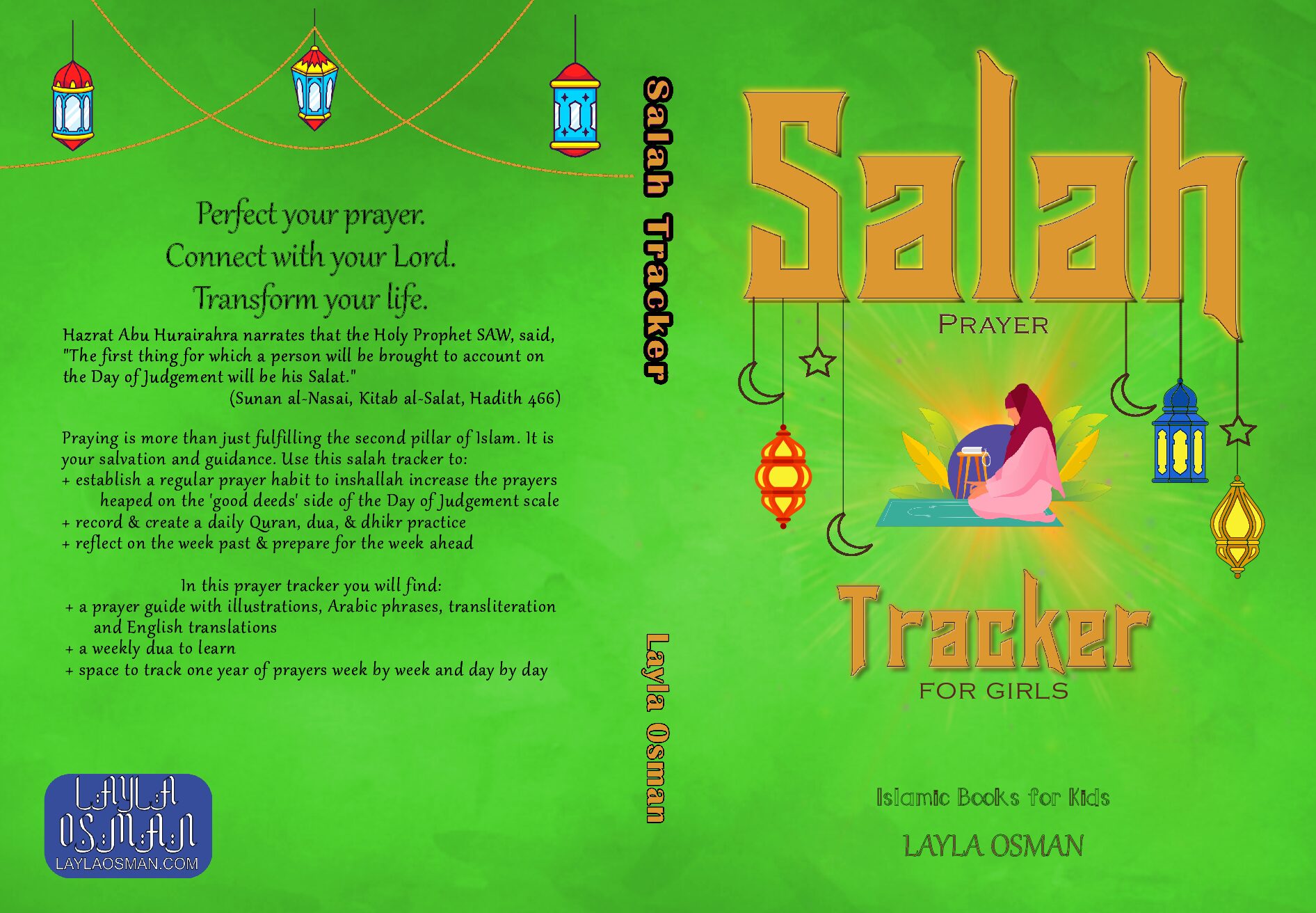 Salah Prayer Tracker For Girls: Islamic Books For Kids