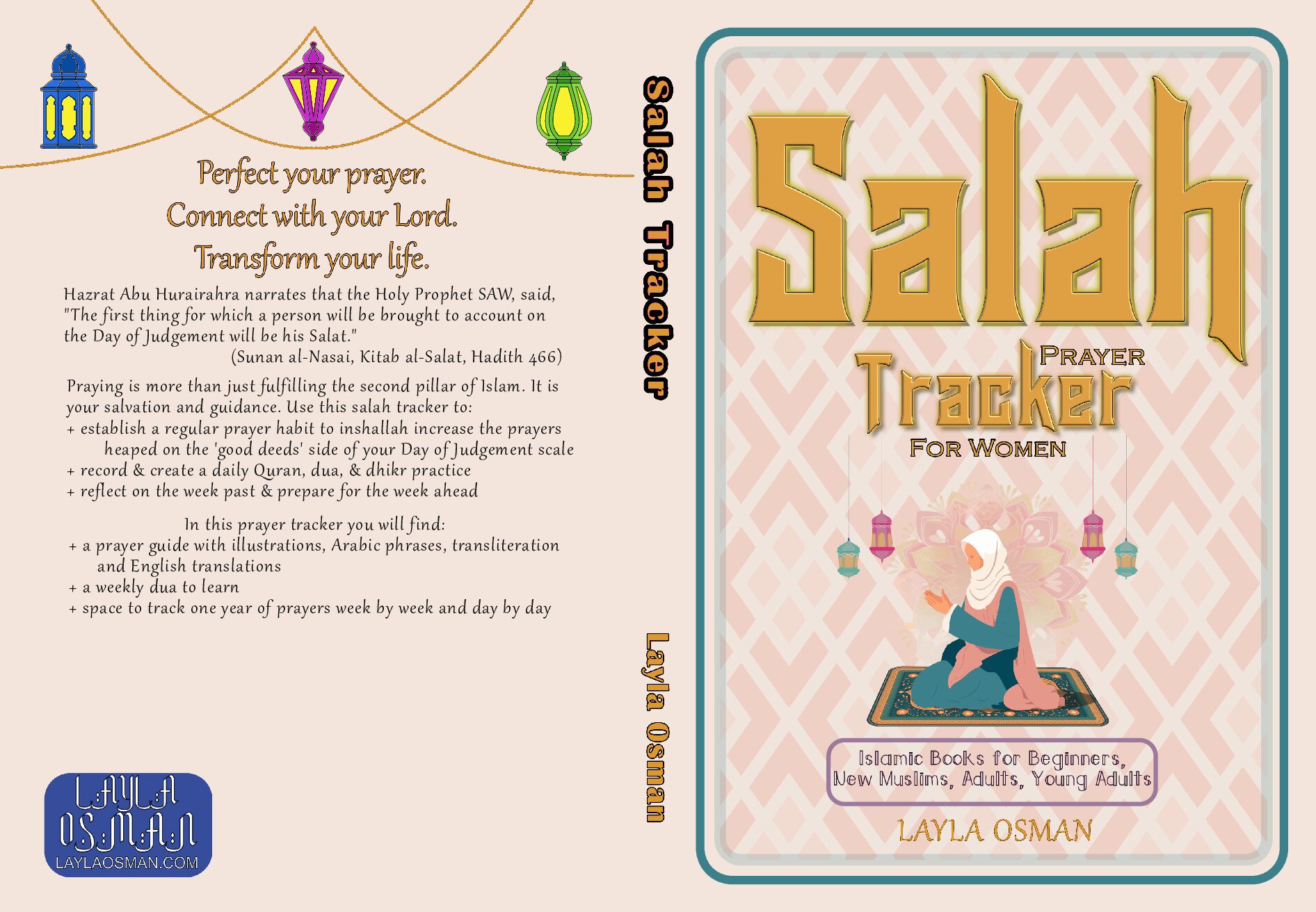 Salah Prayer Tracker For Women: Islamic Books For Beginners, New Muslims, Adults, Young Adults