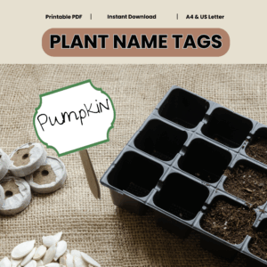 Downloadable Garden Marker Tag